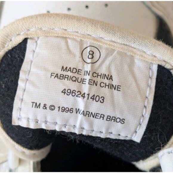 Vintage 90s Looney Tunes Taz Kids Shoes-Size 8-Child's Sneakers Toddler Runners - Picture 11 of 16